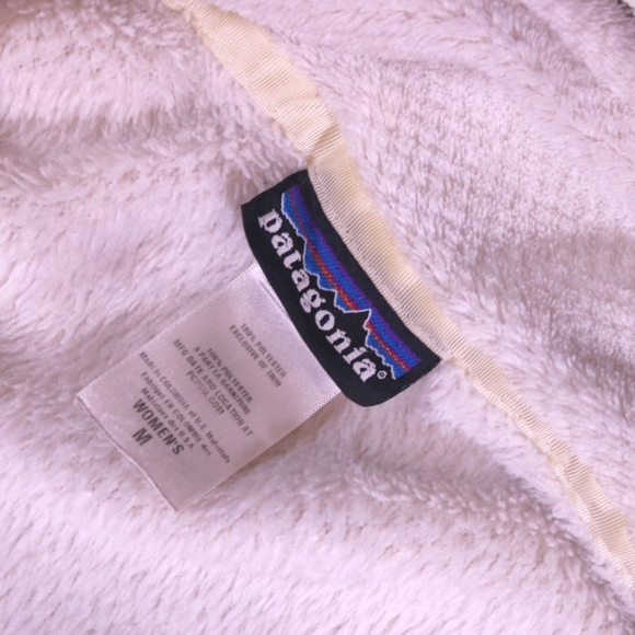 Patagonia Re-Tool Snap-T Fleece Pullover Synchilla Jacket Cream Women’s Sz M - Picture 6 of 10